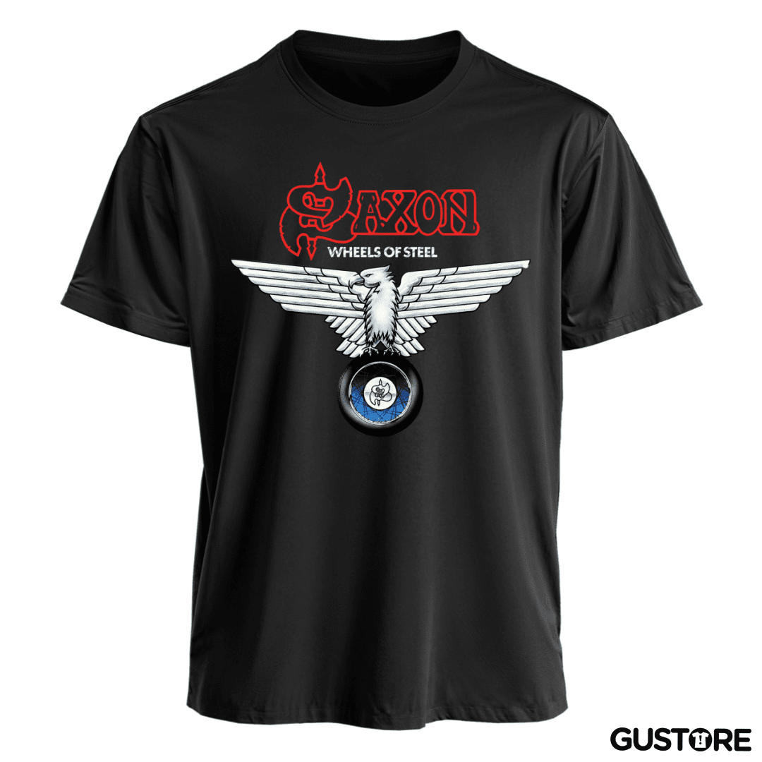 Polera Saxon Wheels of Steel