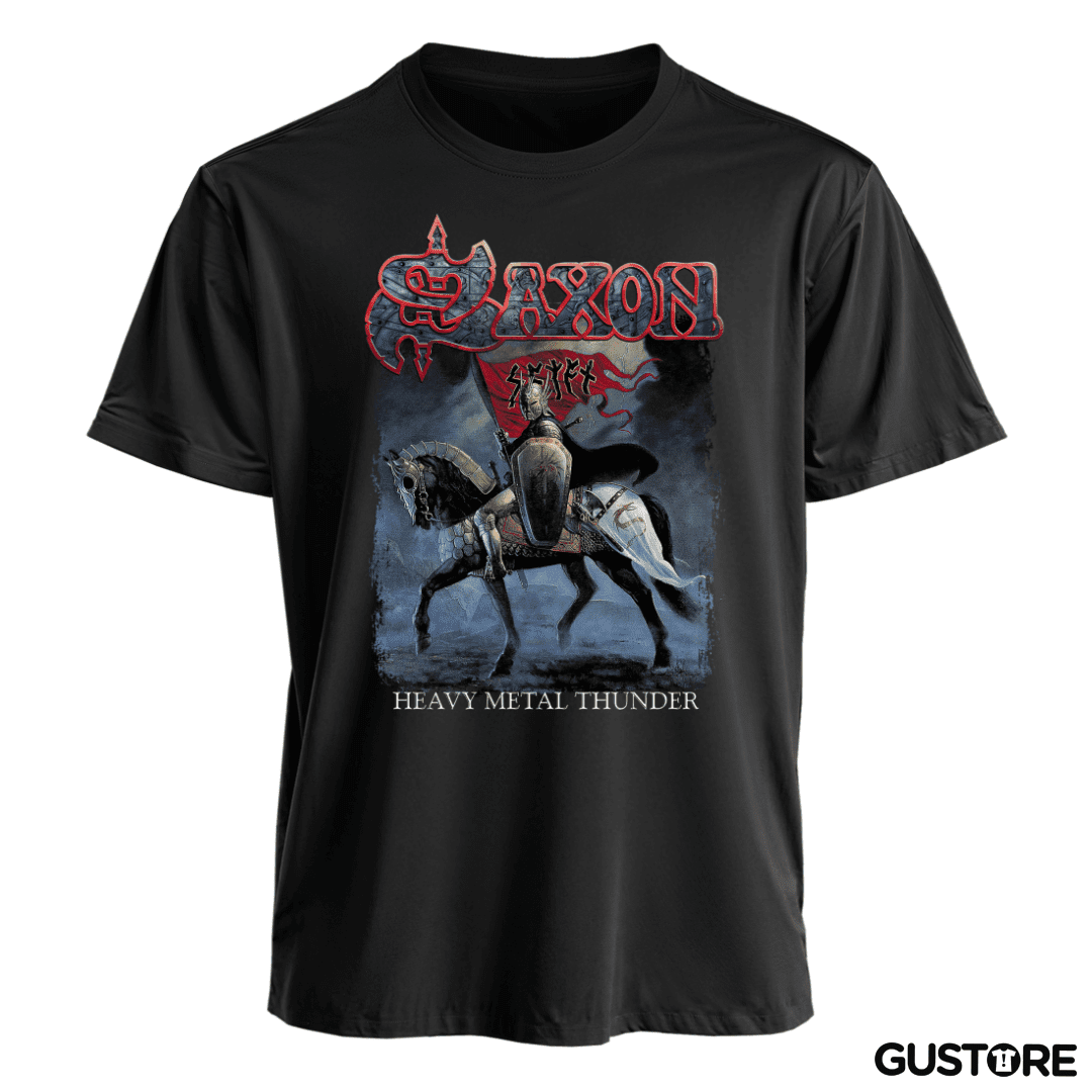 Polera Saxon Heavy Metal Thunder