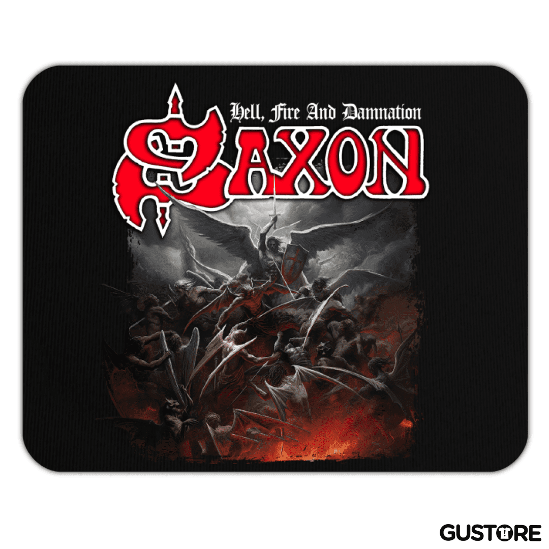Mousepad Saxon Hell Fire and Damnation