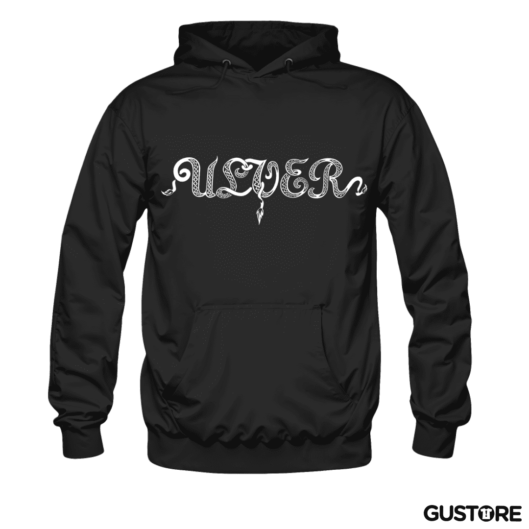 Polerón Canguro Ulver Logo Black Metal
