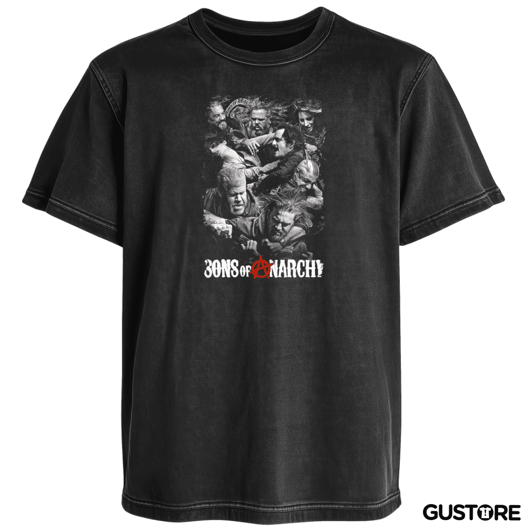 Polera desgastada Sons of anarchy poster
