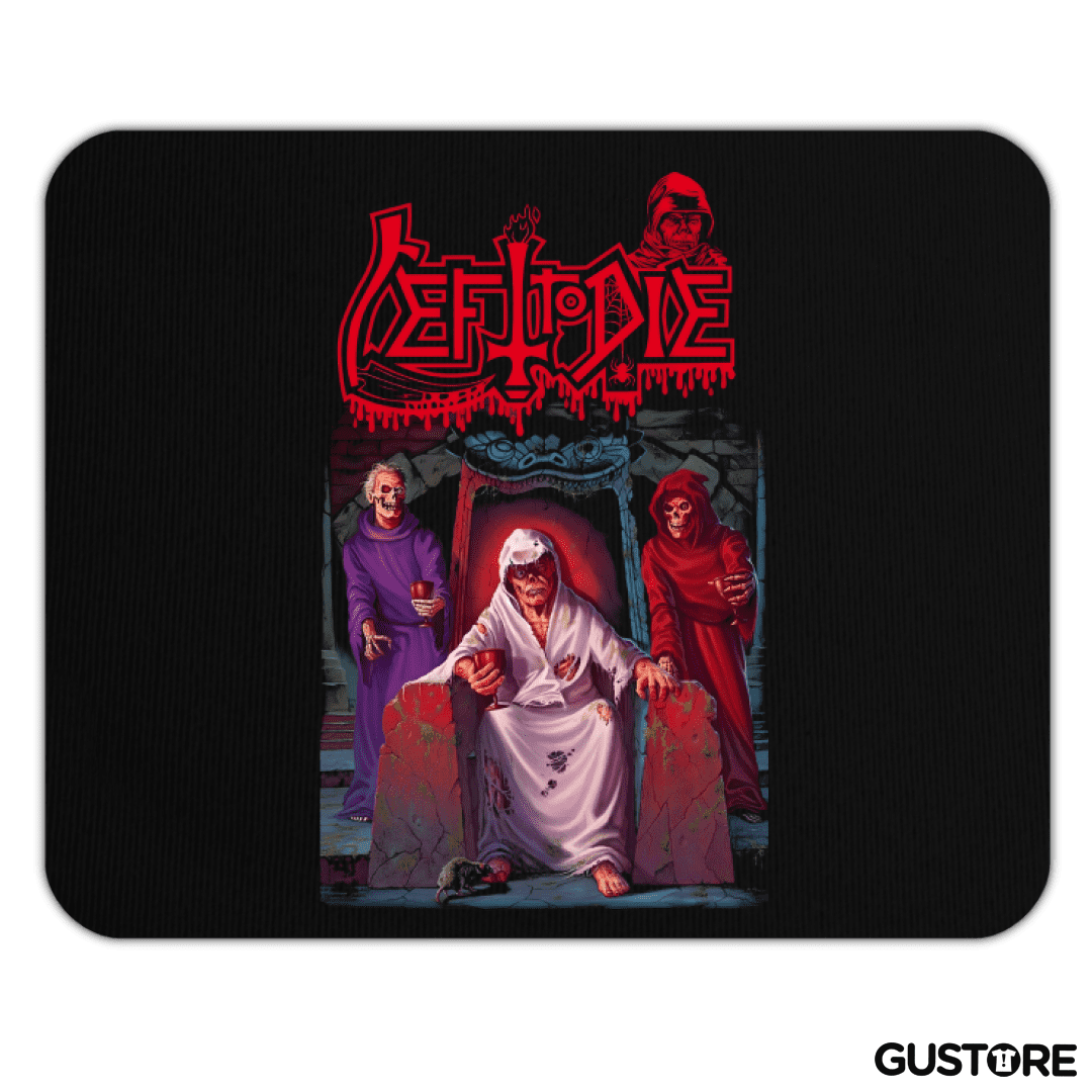Mousepad Left to Die Scream Bloody Gore