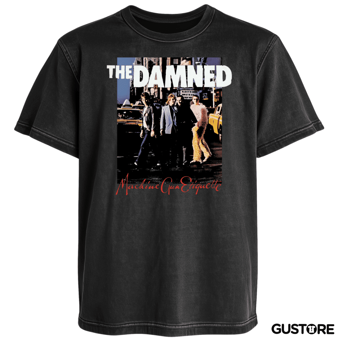 Polera desgastada The Damned Machine Gun Etiquette