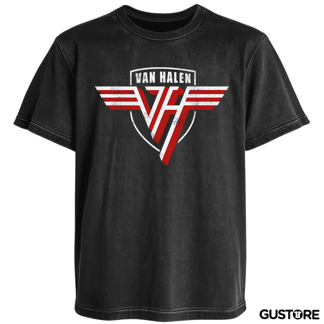 Polera desgastada Van Halen Logo