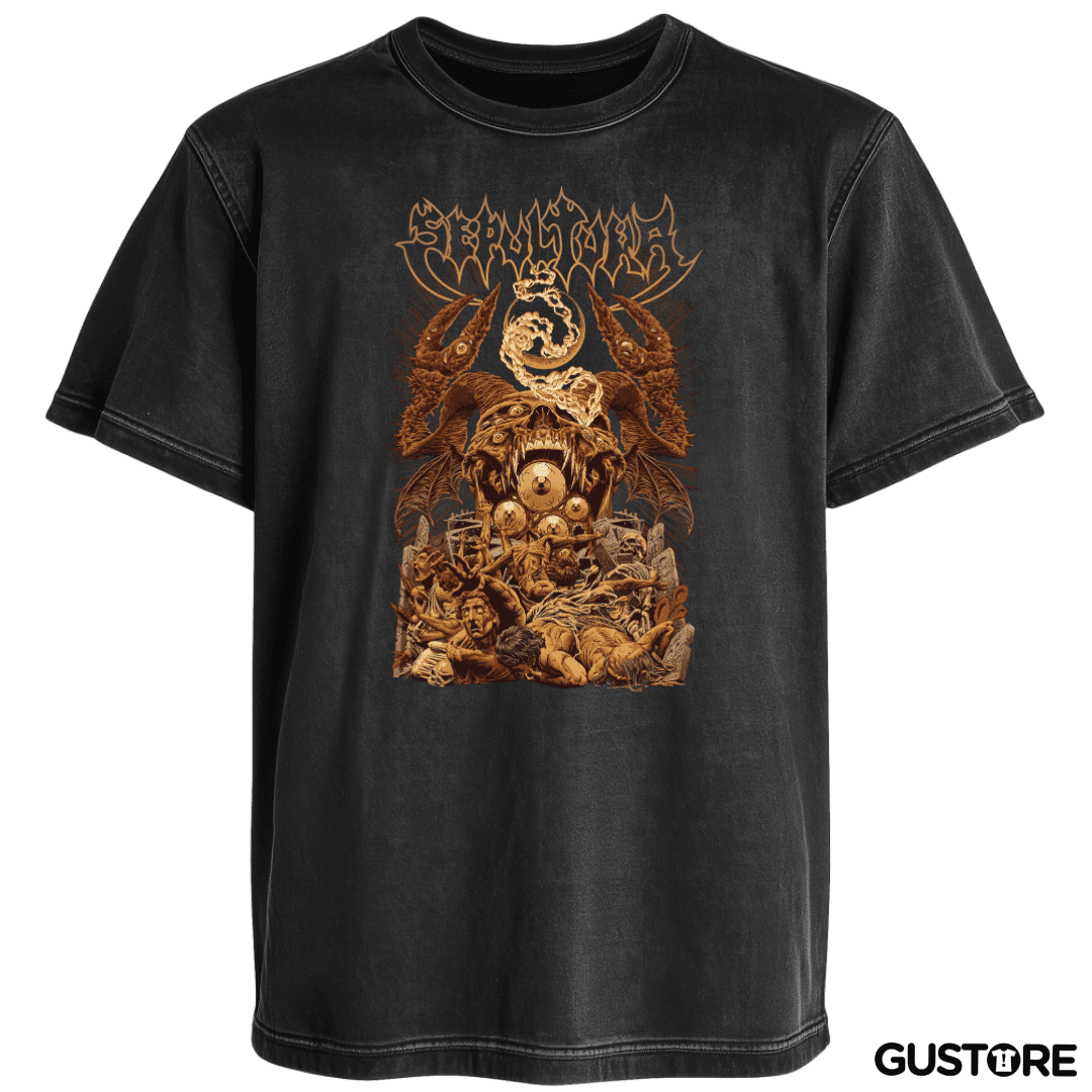 Polera desgastada Sepultura Arise v2
