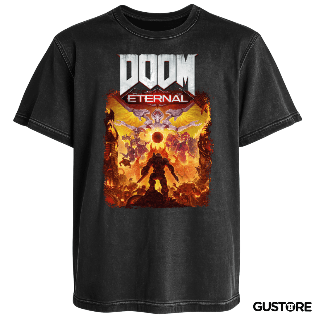 Polera desgastada Eternal Doom