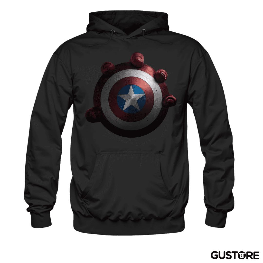 Polerón Canguro Escudo Capitan America 