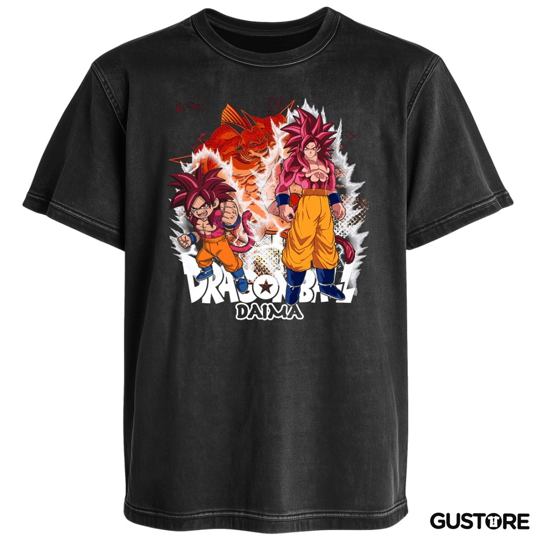 Polera desgastada Goku Daima Ssj4