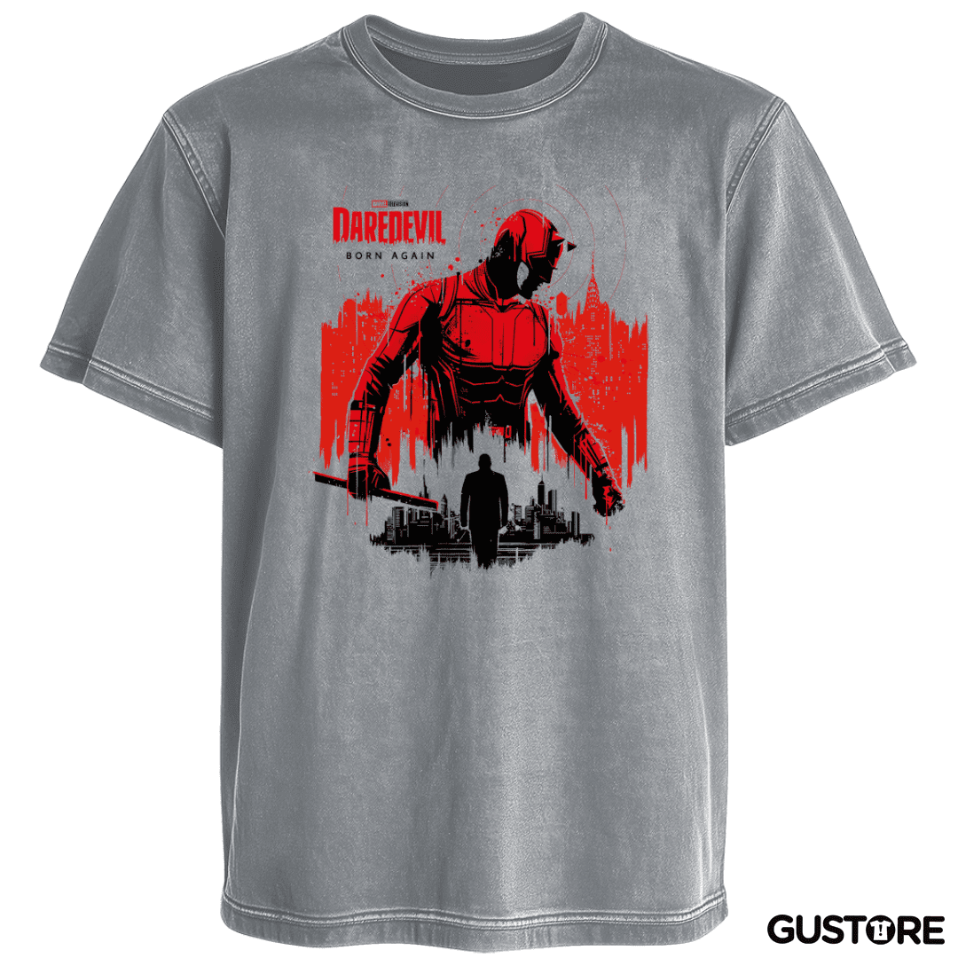 Polera desgastada Daredevil Born Again