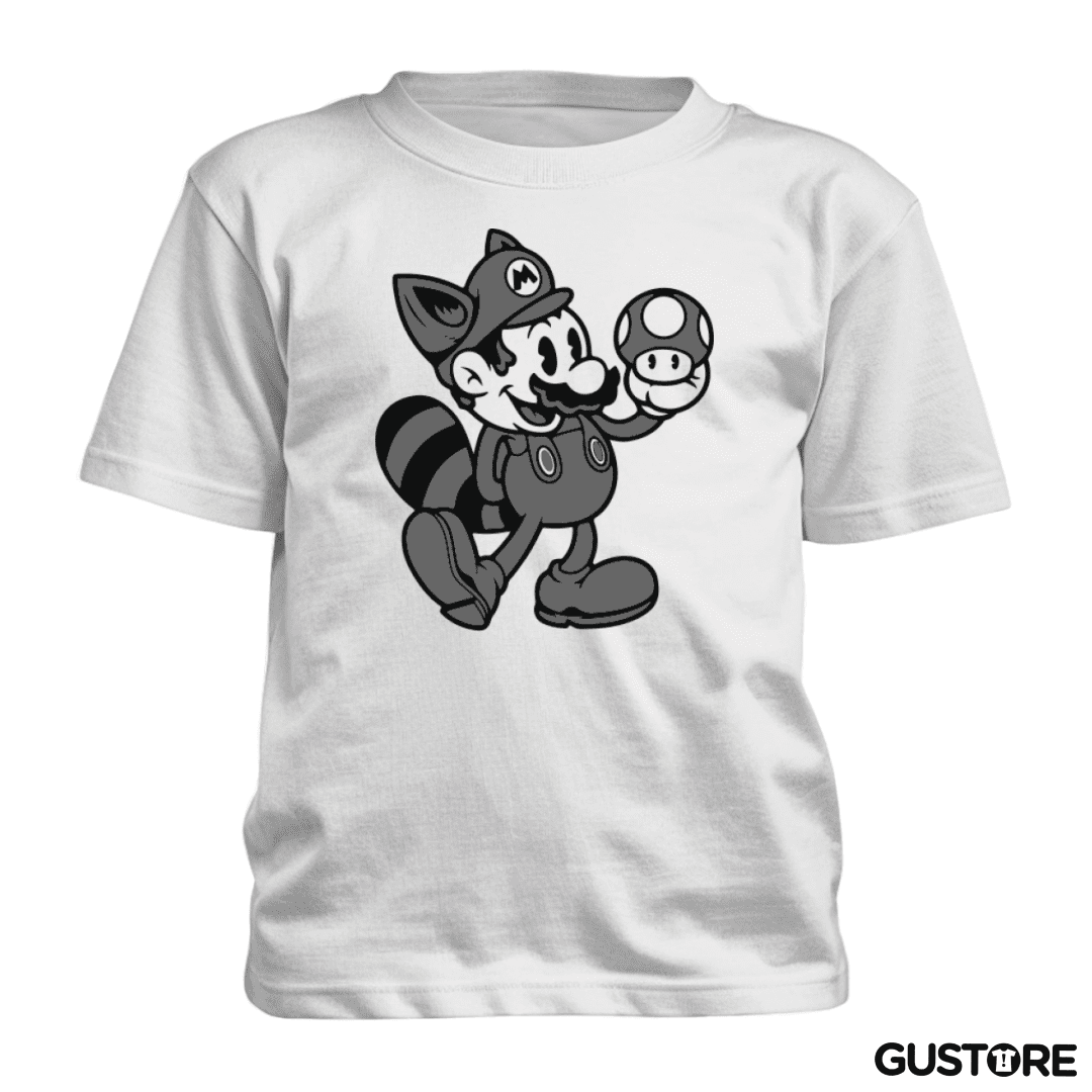 Polera de niño Super bigote bross black and white