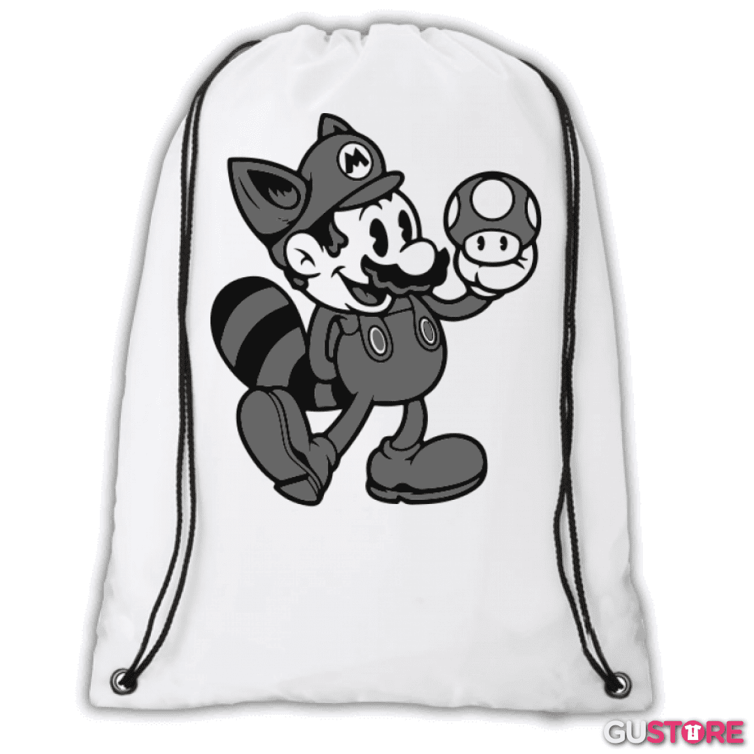 Mochila Super bigote bross black and white