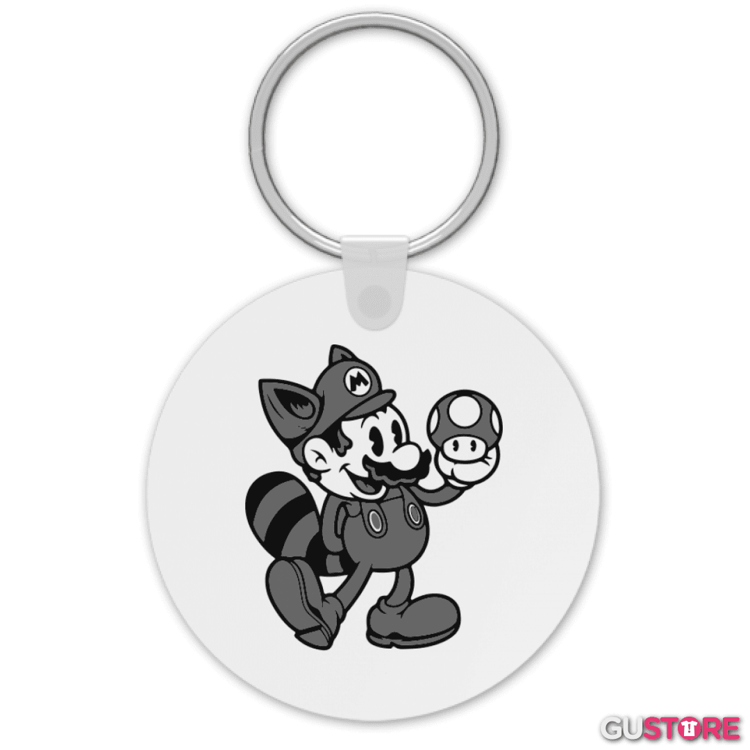 Llavero Super bigote bross black and white