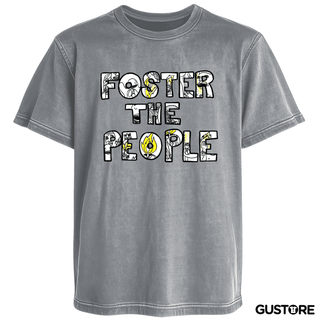 Polera desgastada Foster the People Logo
