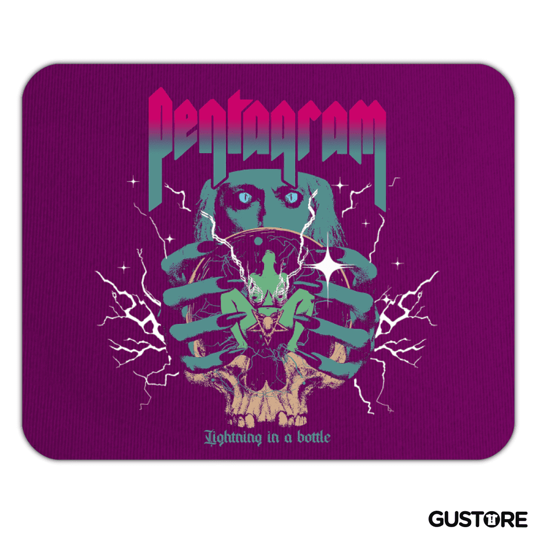 Mousepad Pentagram Lightning in a Bottle