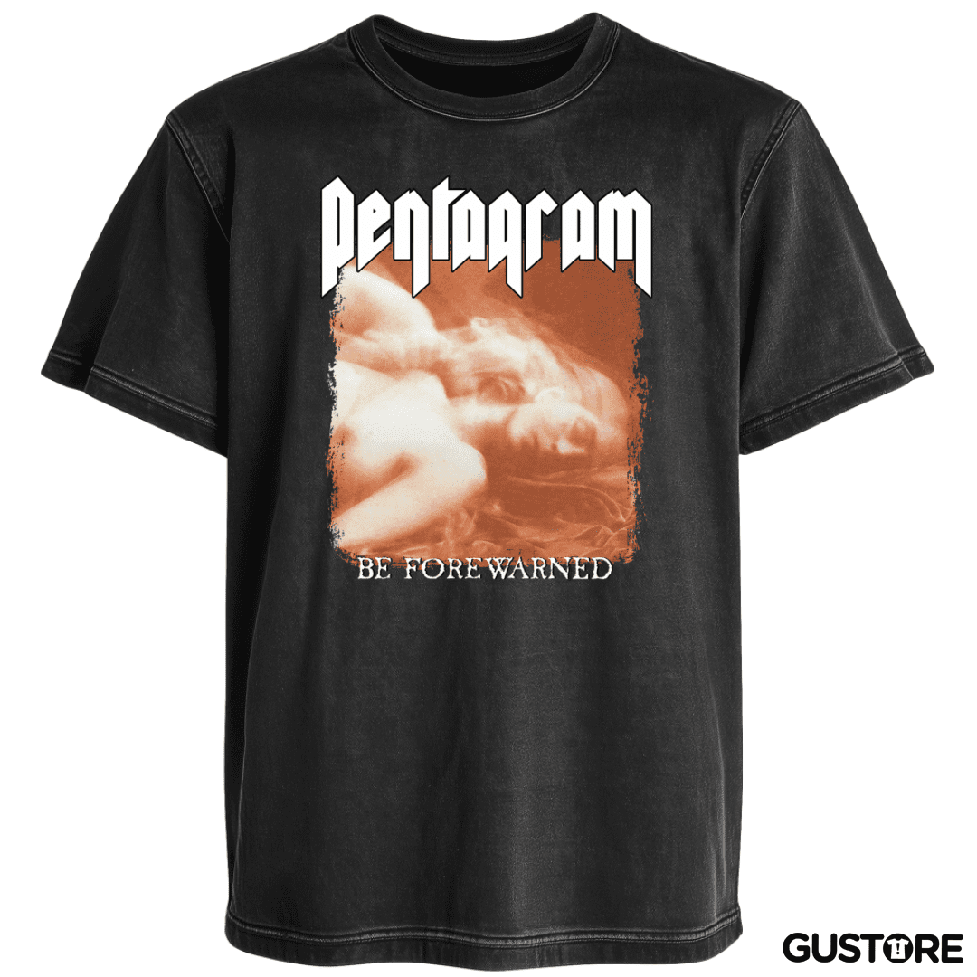 Polera desgastada Pentagram Be Forewarned