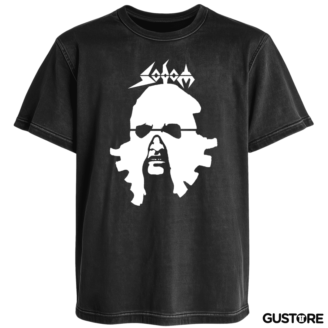 Polera desgastada Sodom In the Sign