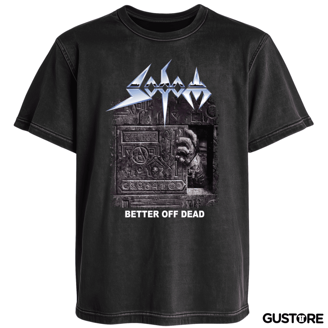 Polera desgastada Sodom Better Off Dead