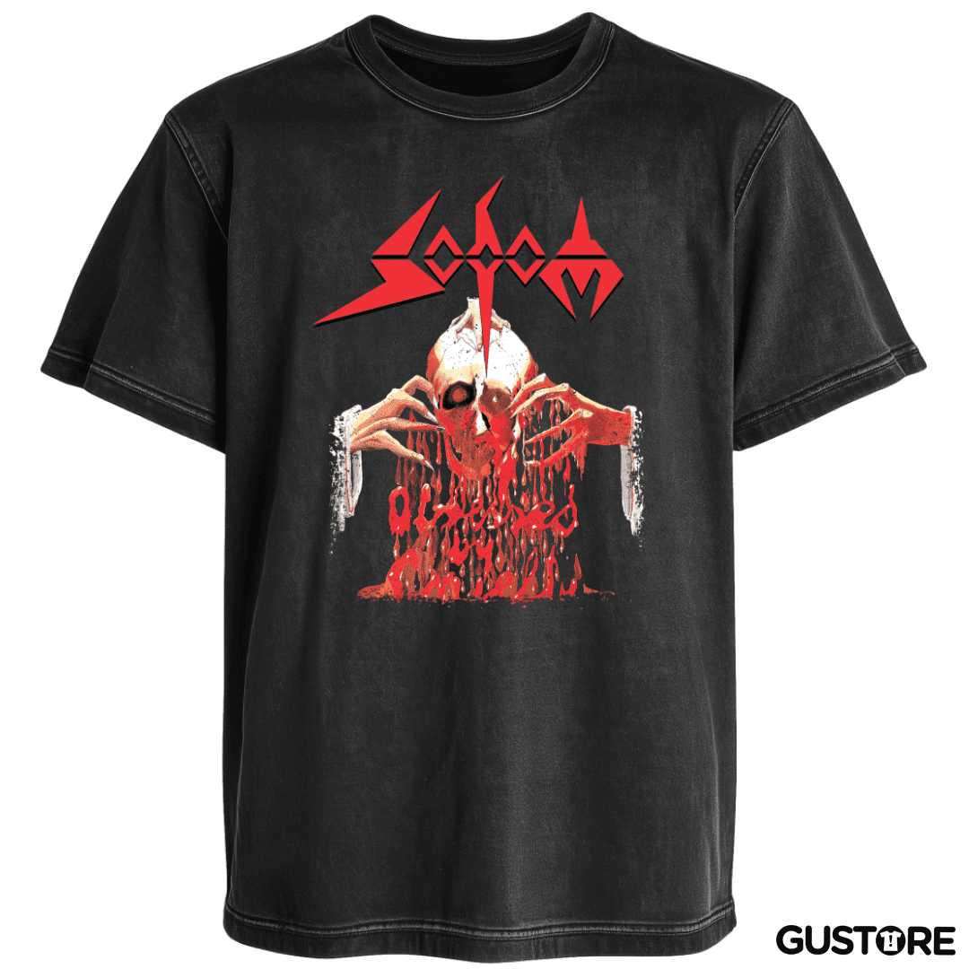 Polera desgastada Sodom Obsessed by Cruelty