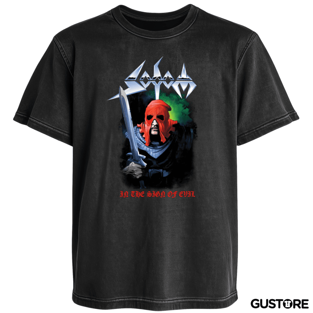 Polera desgastada Sodom In The Sign of Evil