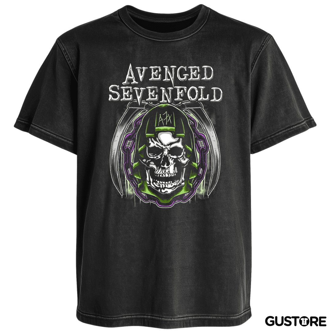 Polera desgastada A7X 3