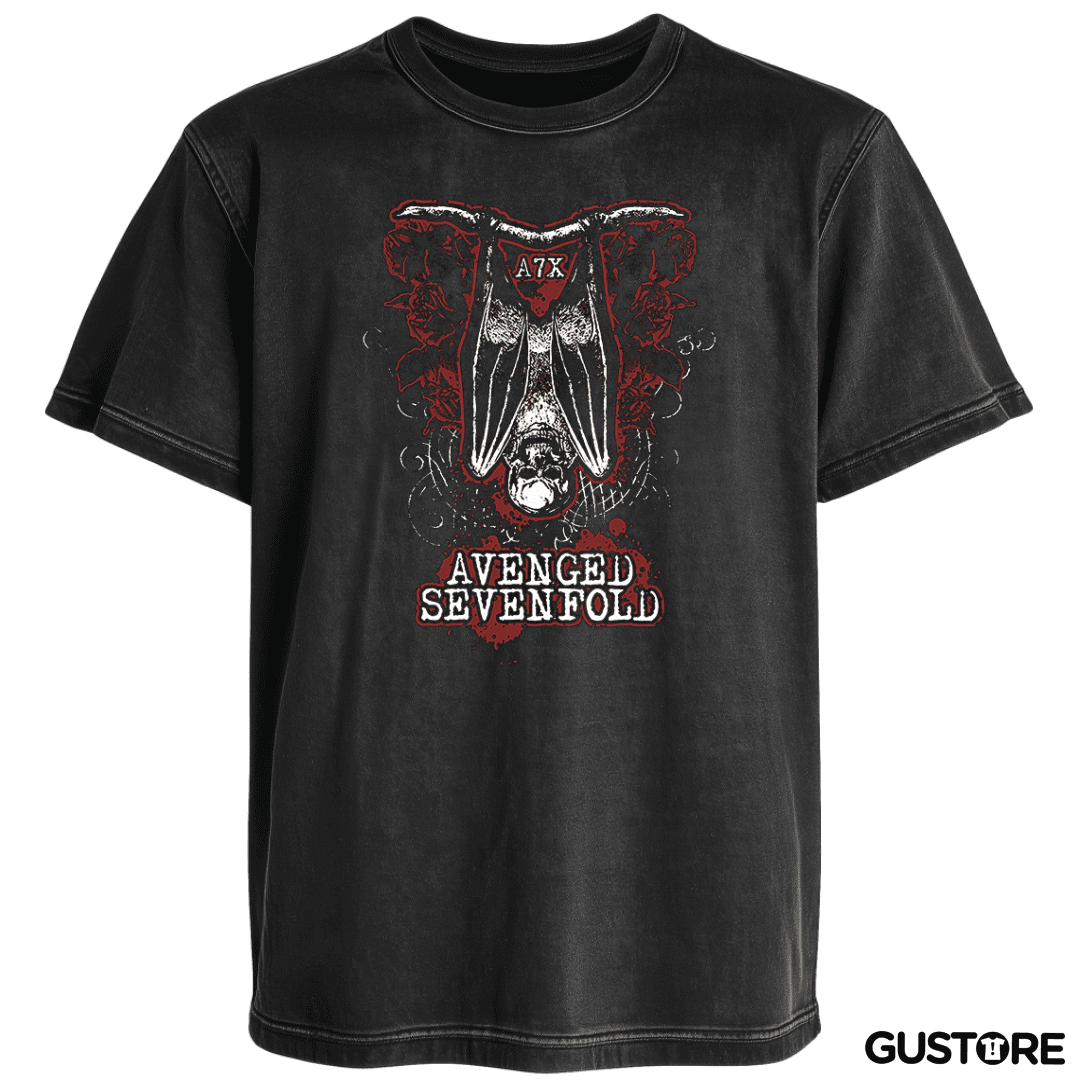 Polera desgastada A7X 4
