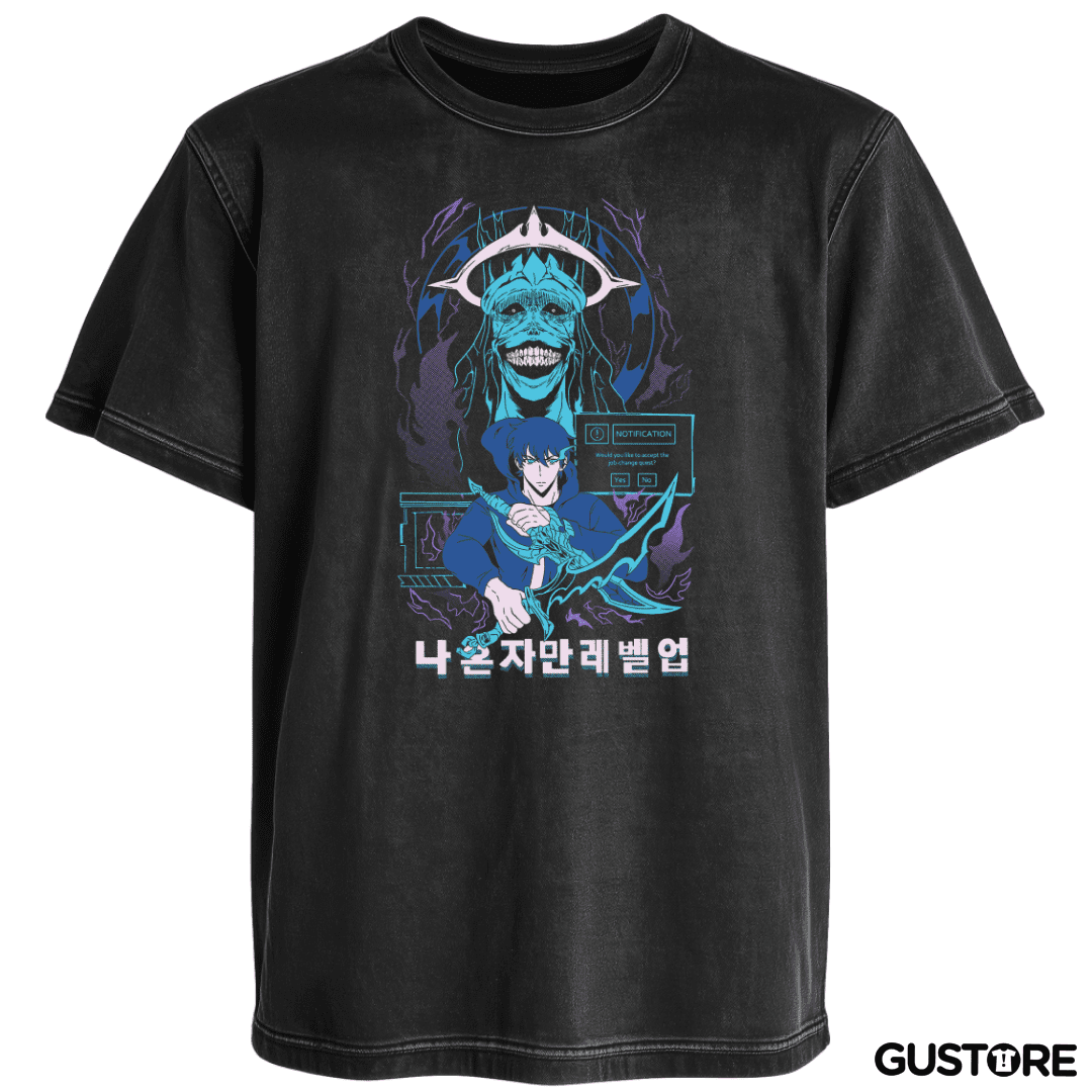 Polera desgastada Solo Leveling Sung Cazador