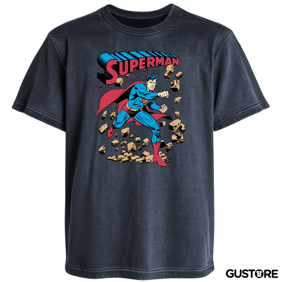 Polera desgastada Superman Imbatible