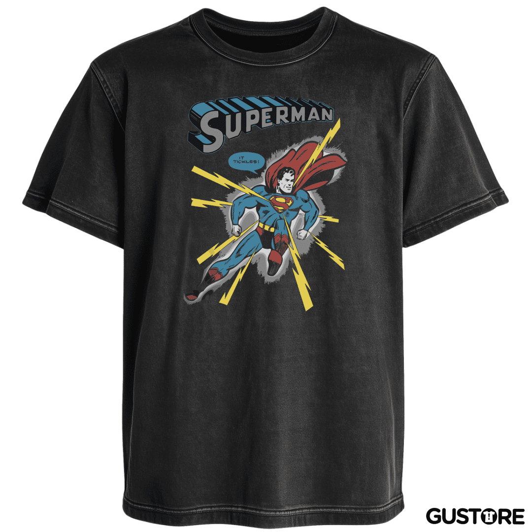 Polera desgastada Superman Comic