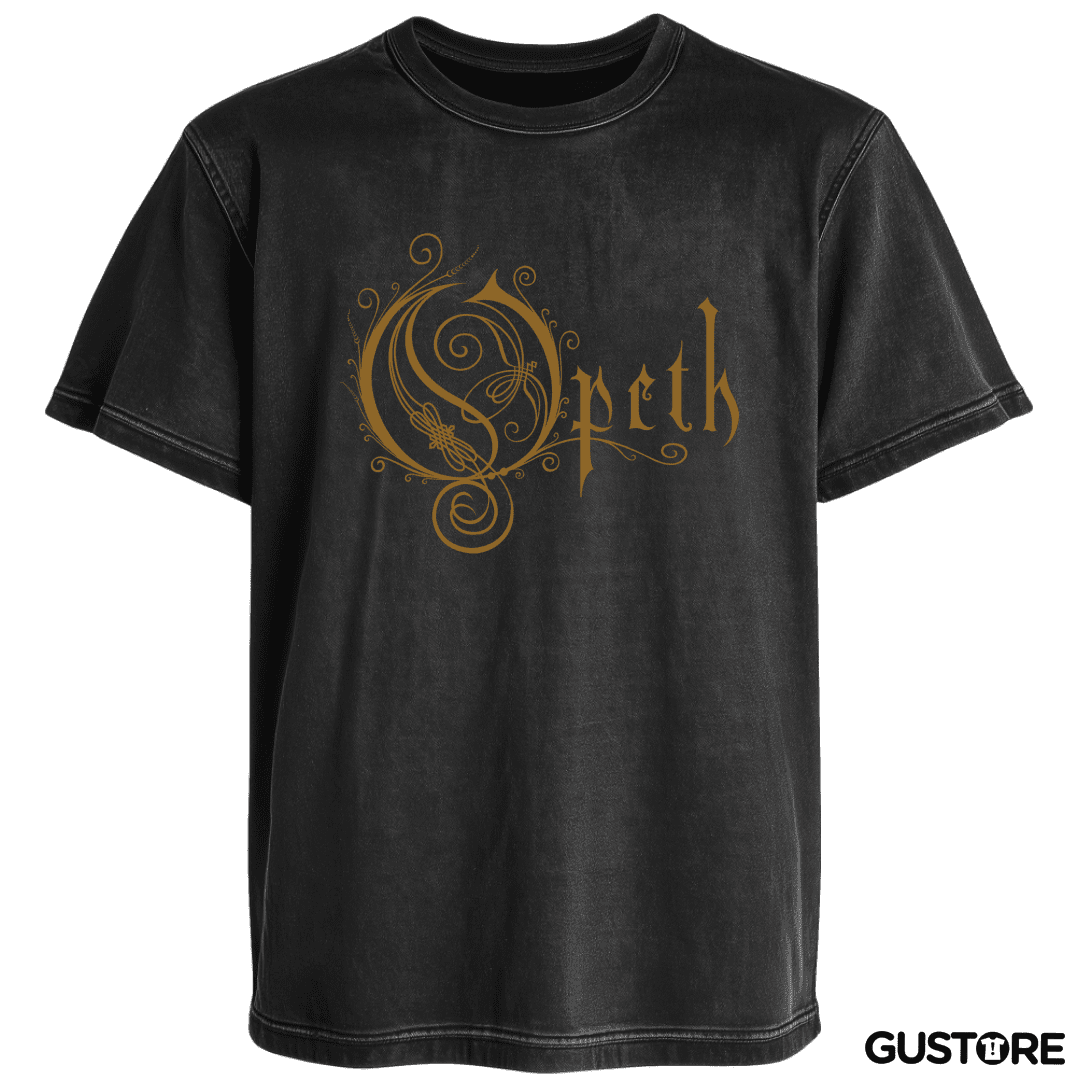 Polera desgastada Opeth Logo N