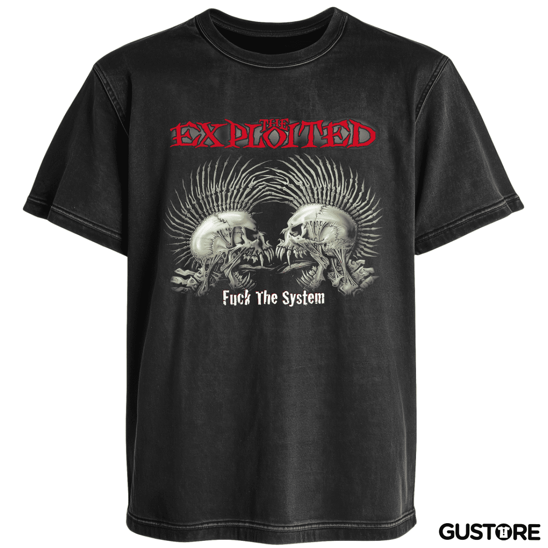 Polera desgastada The Exploited Fuck the System