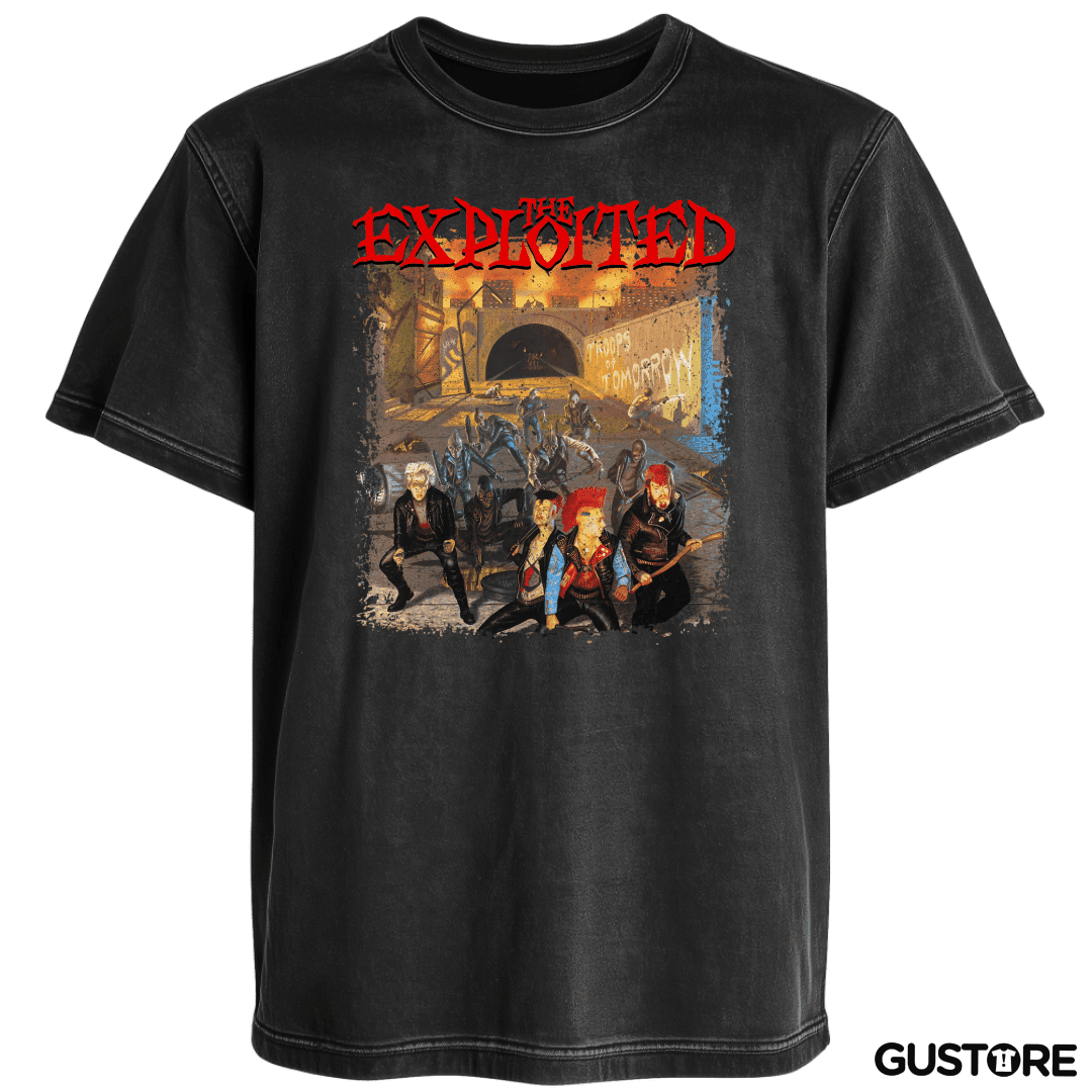 Polera desgastada The Exploited Troops of Tomorrow