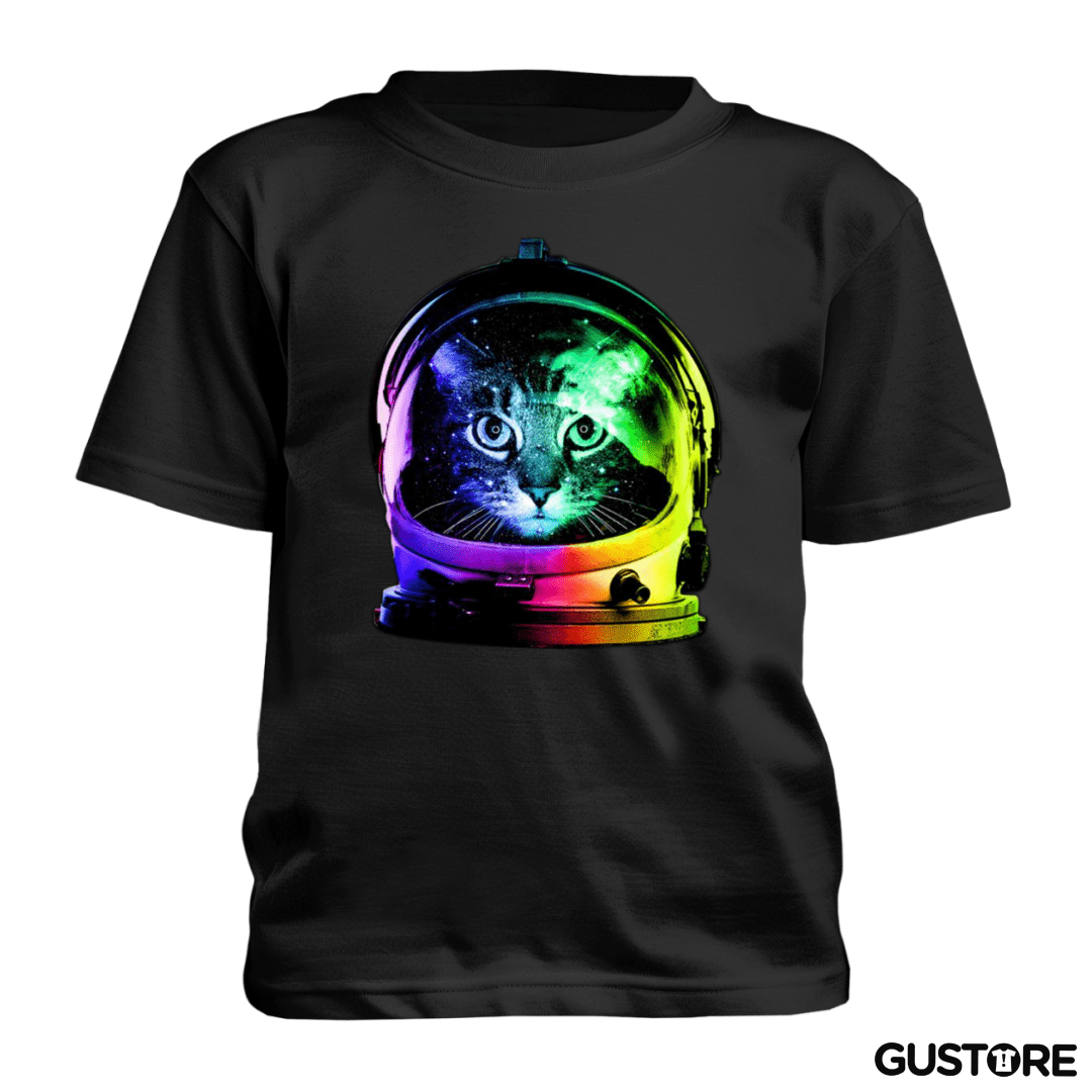 Polera de niño Gatito espacio