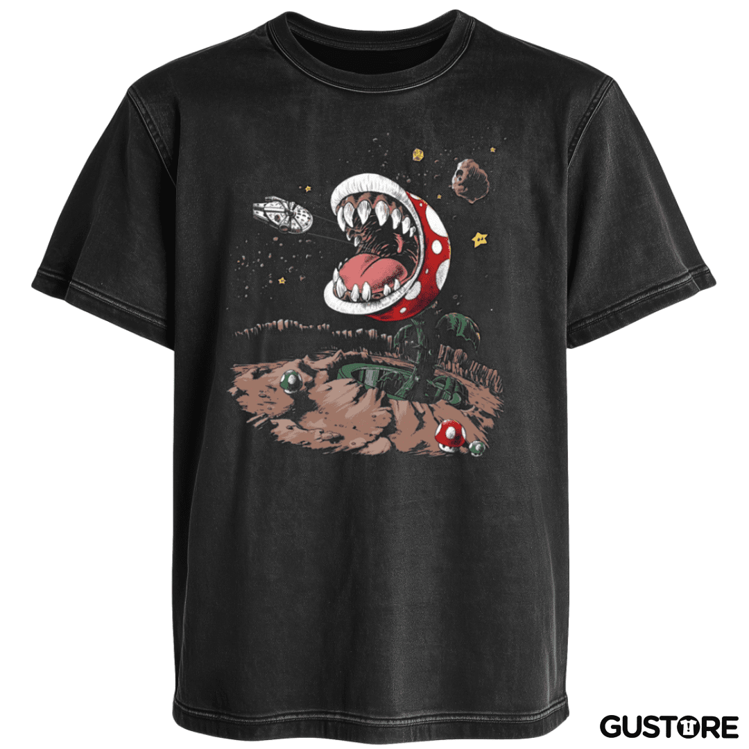 Polera desgastada Super bigote Wars