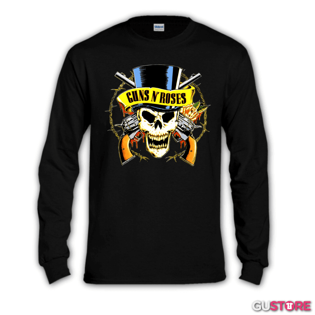 Polera manga larga Guns full color 2