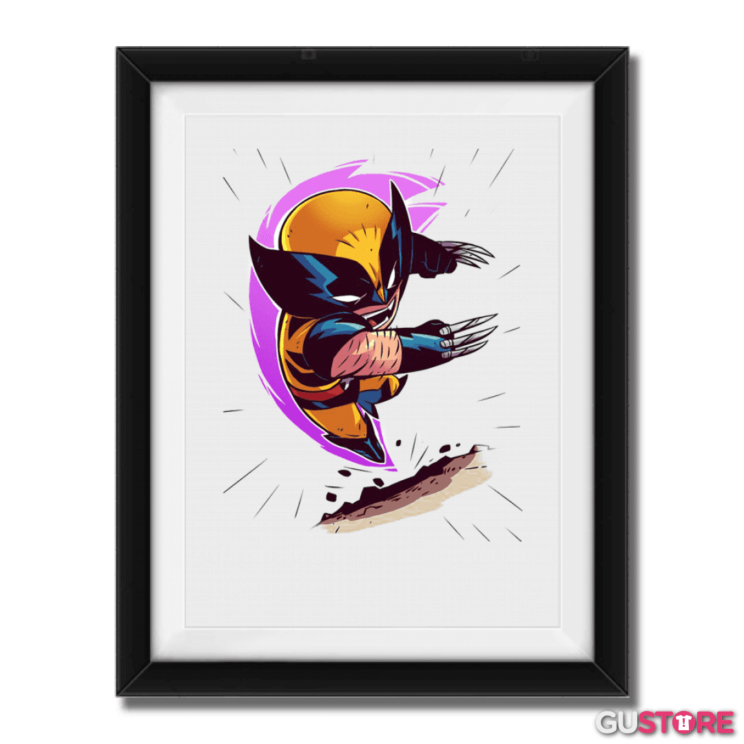 Cuadro decorativo Chibi Wolverine