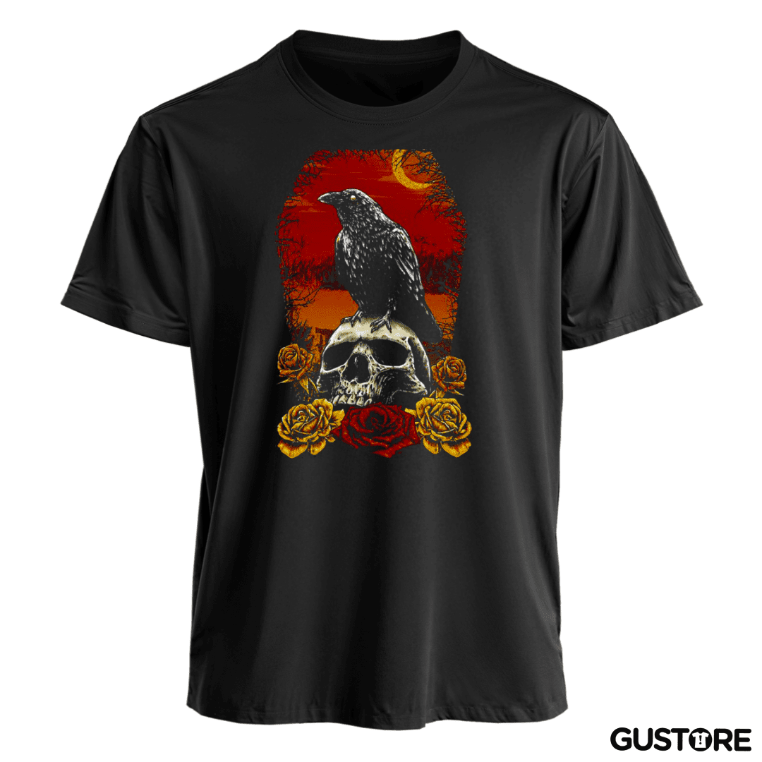 Polera Crow and Skull