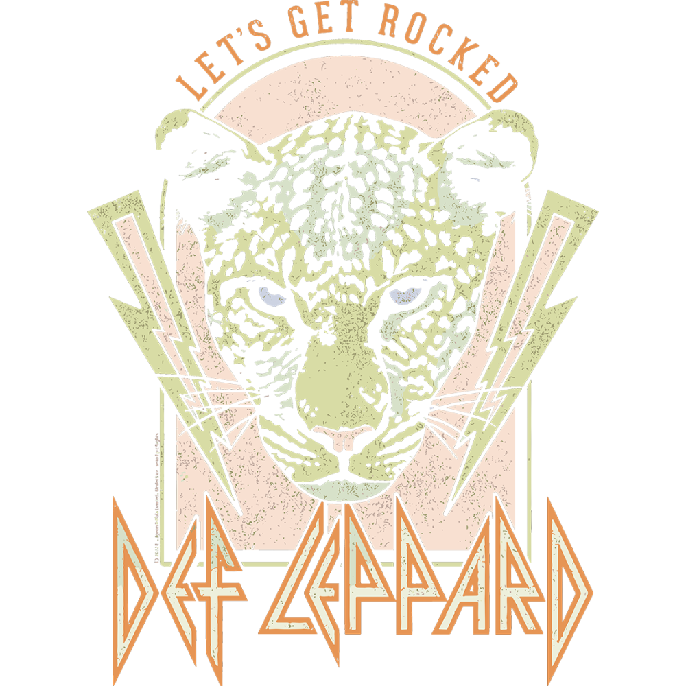 Polera de Def Leppard Lets Get Rocked