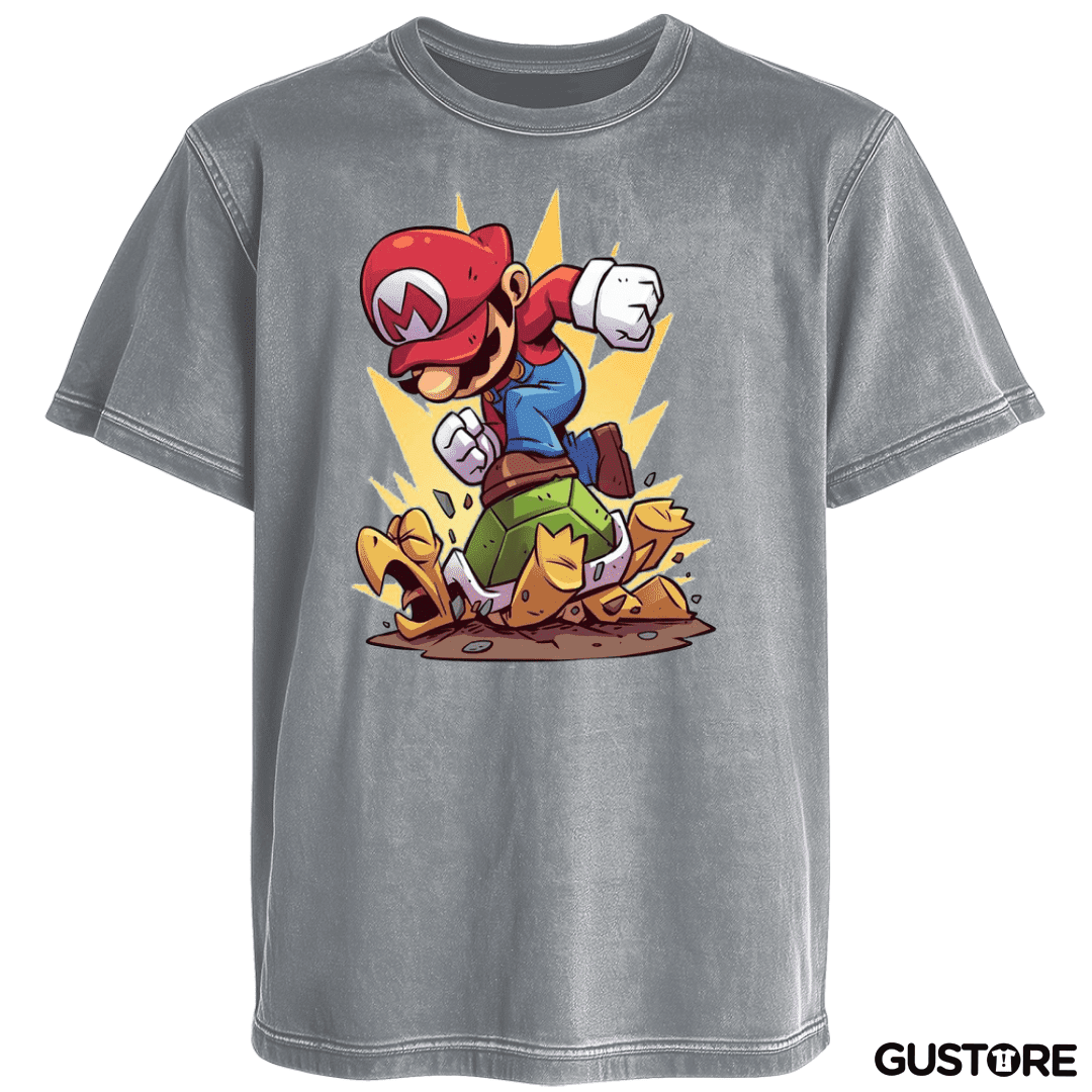 Polera desgastada Super bigote destroyer