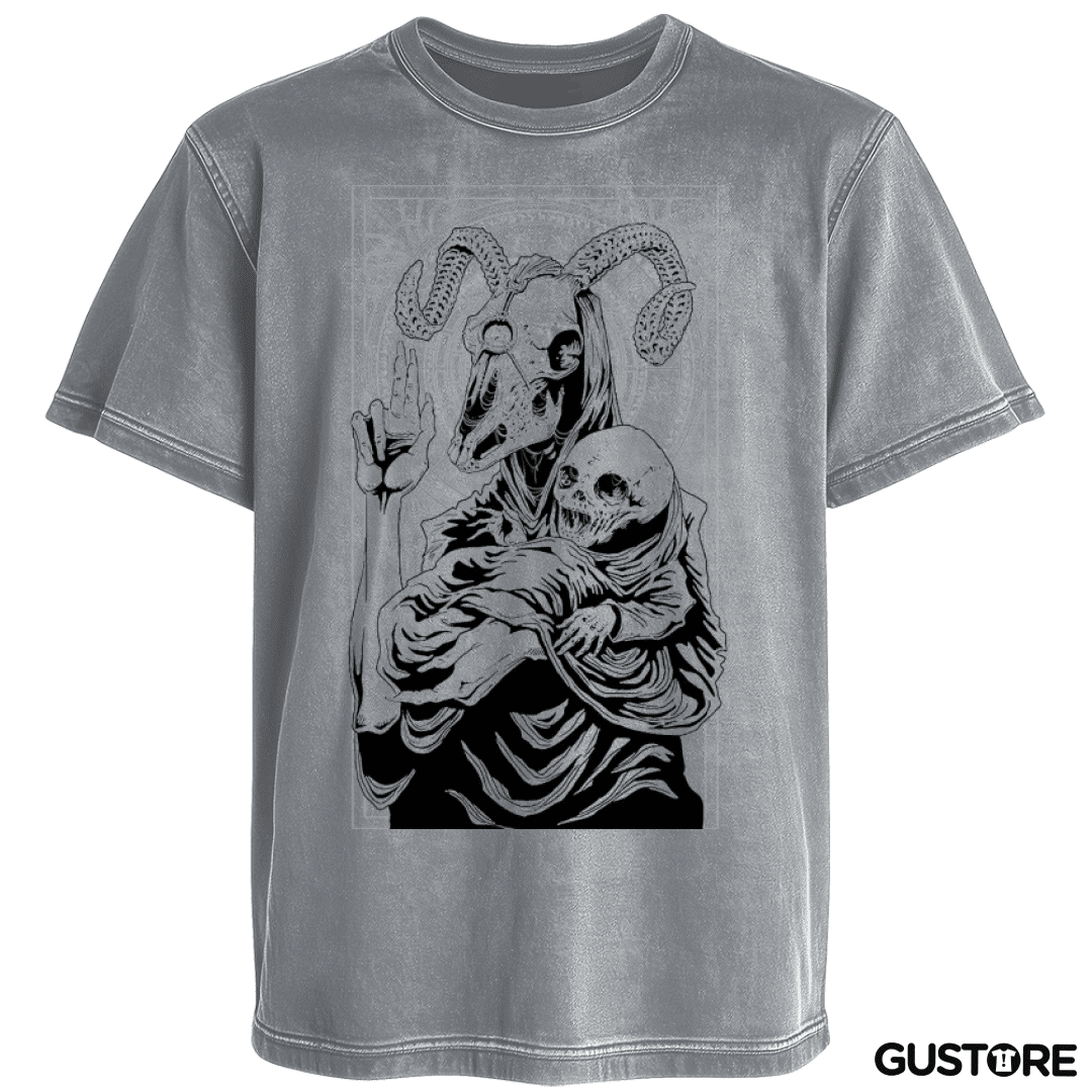 Polera desgastada Hell beast
