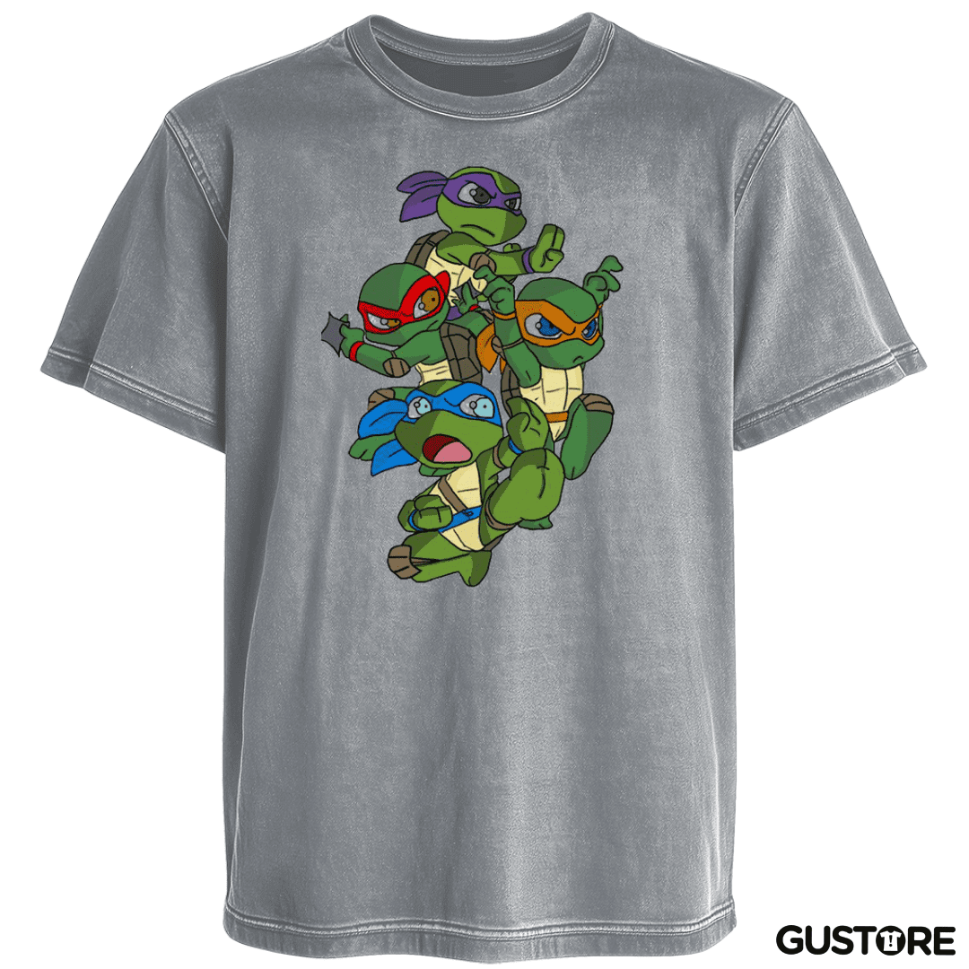 Polera desgastada Tortugas ninjas