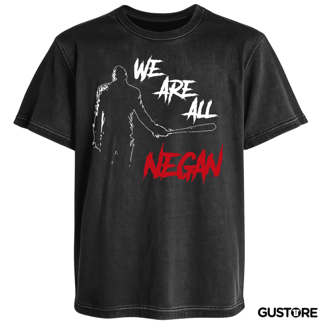 Polera desgastada We are all Negan