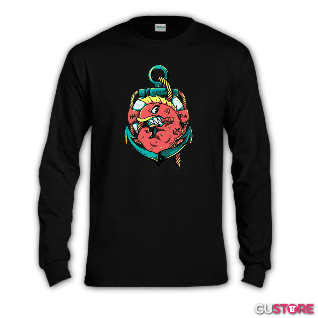 Polera manga larga Los peces del infierno