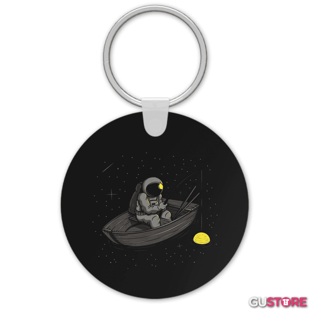 Llavero Astronauta pescando