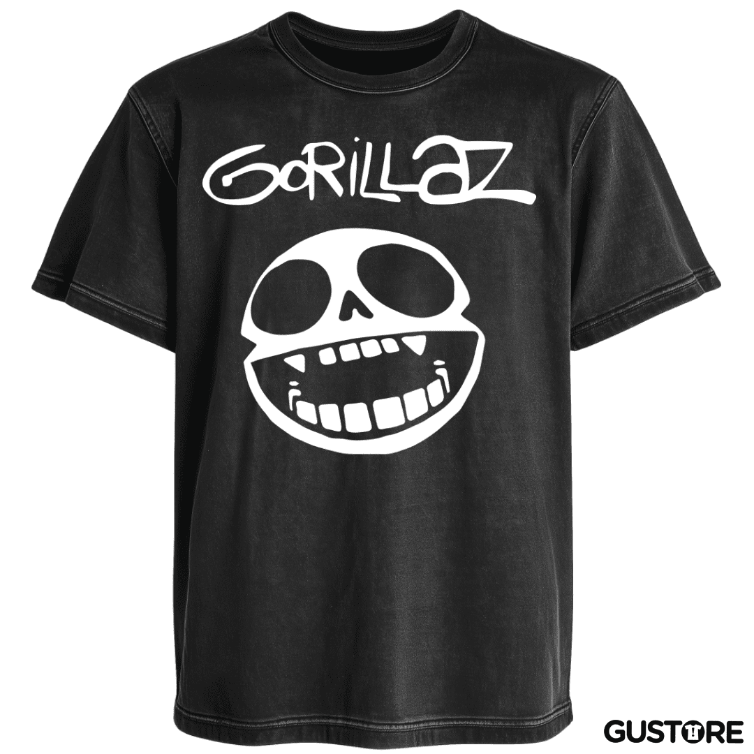 Polera desgastada Gorilazz