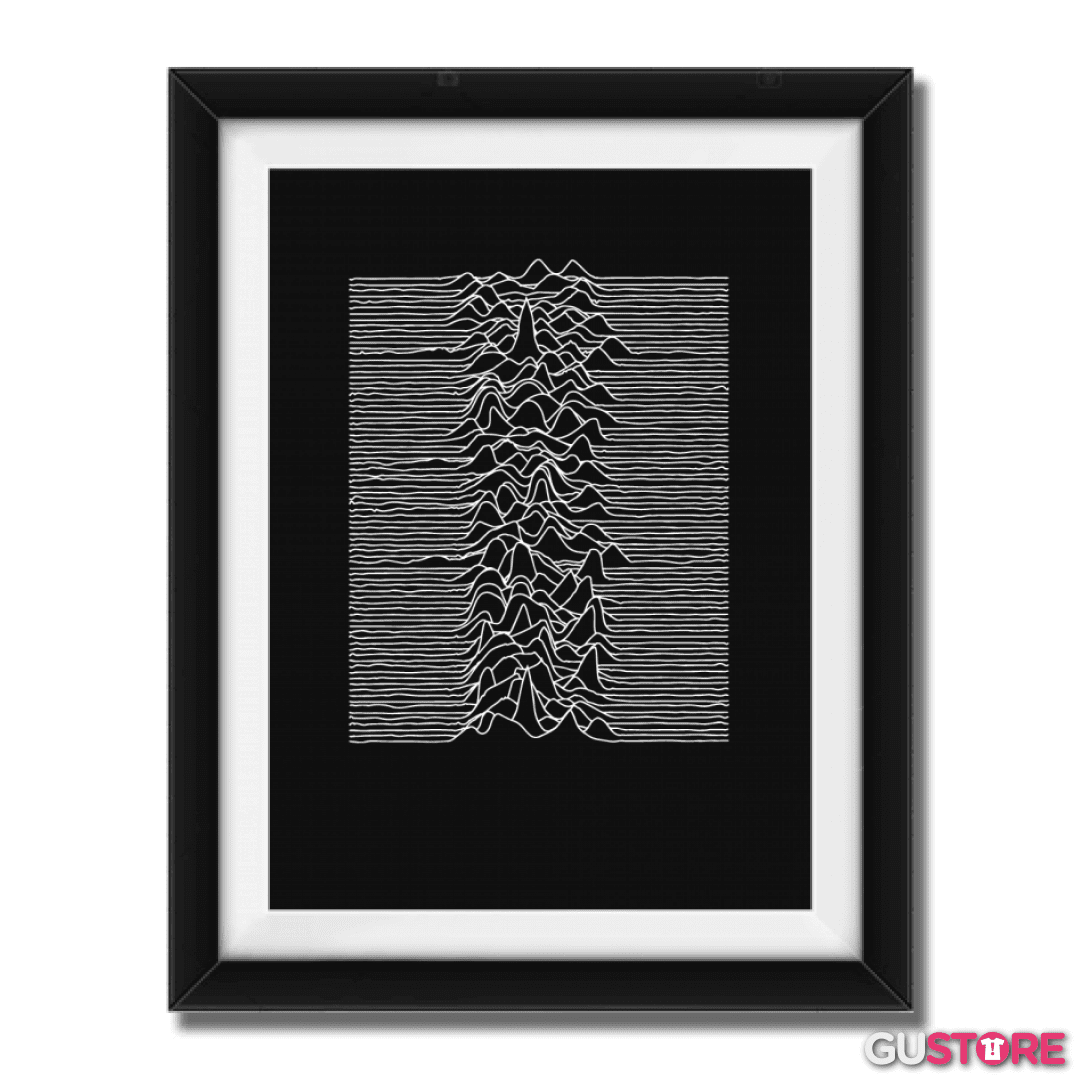 Cuadro decorativo Joy division blanco
