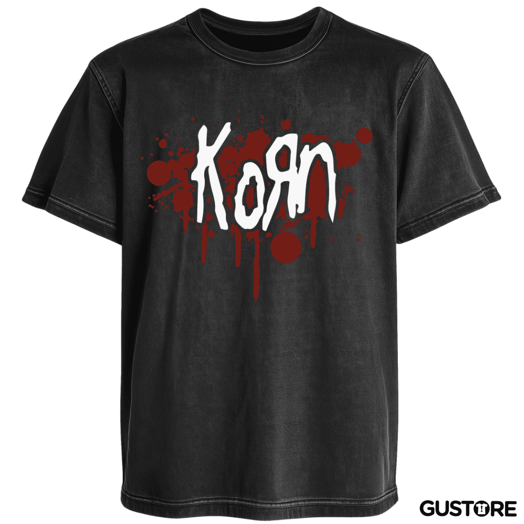 Polera desgastada Korn