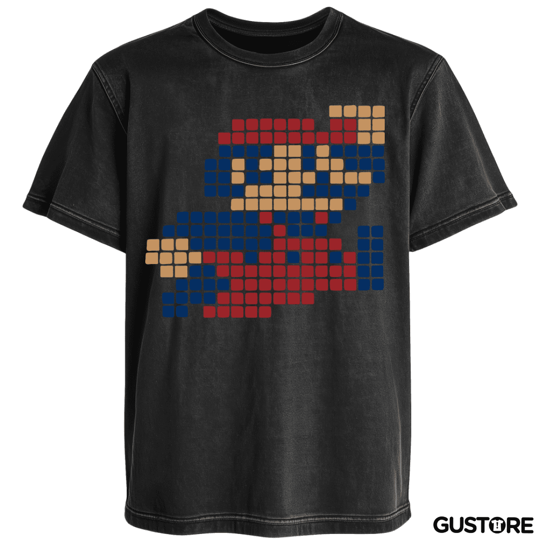 Polera desgastada 8 Bits