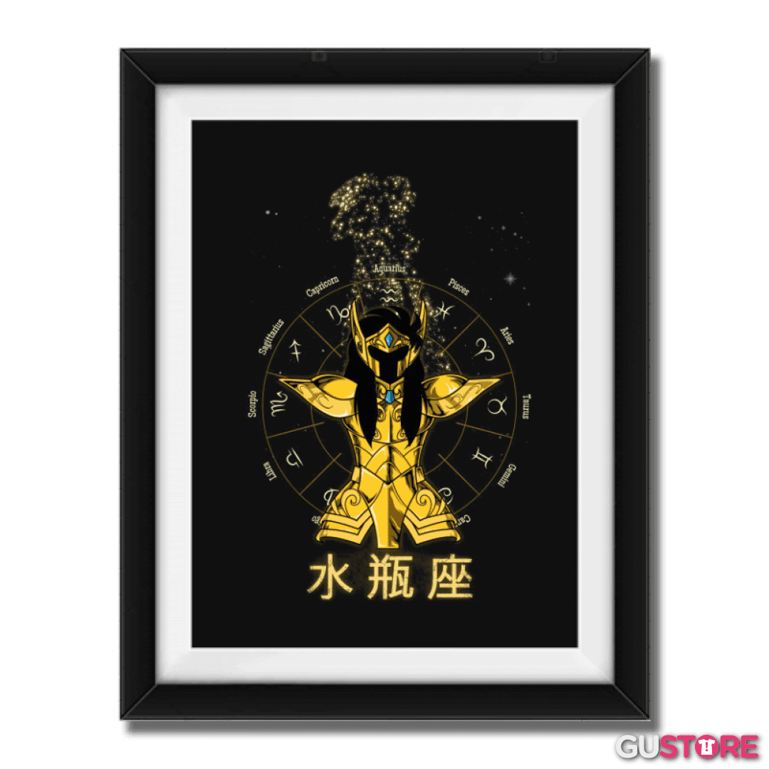 Cuadro decorativo Acuario Saint Seiya