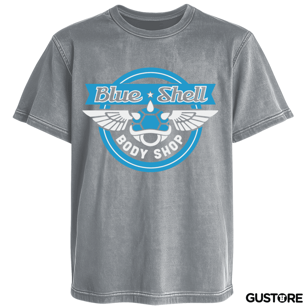 Polera desgastada Blue Shell