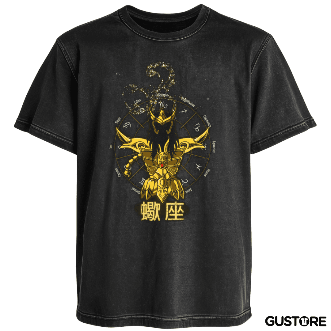 Polera desgastada Escorpion Saint Seiya